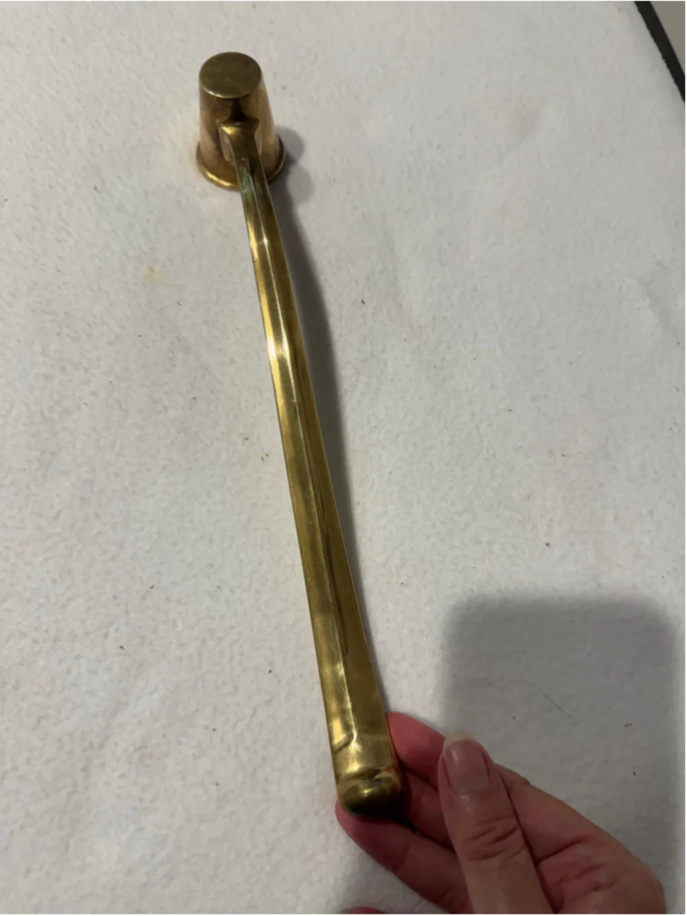 Vintage Brass Candle Snuffer One Size Gold